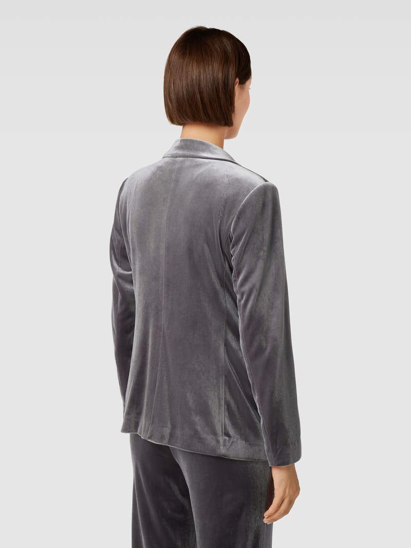 Blazer mit Reverskragen in dunkelgrau