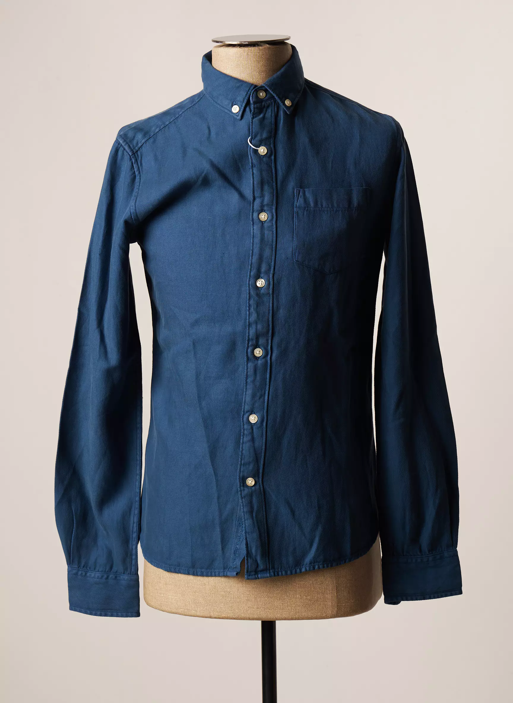 Knowledge Cotton Apparel Manches Longues Homme couleur bleu
