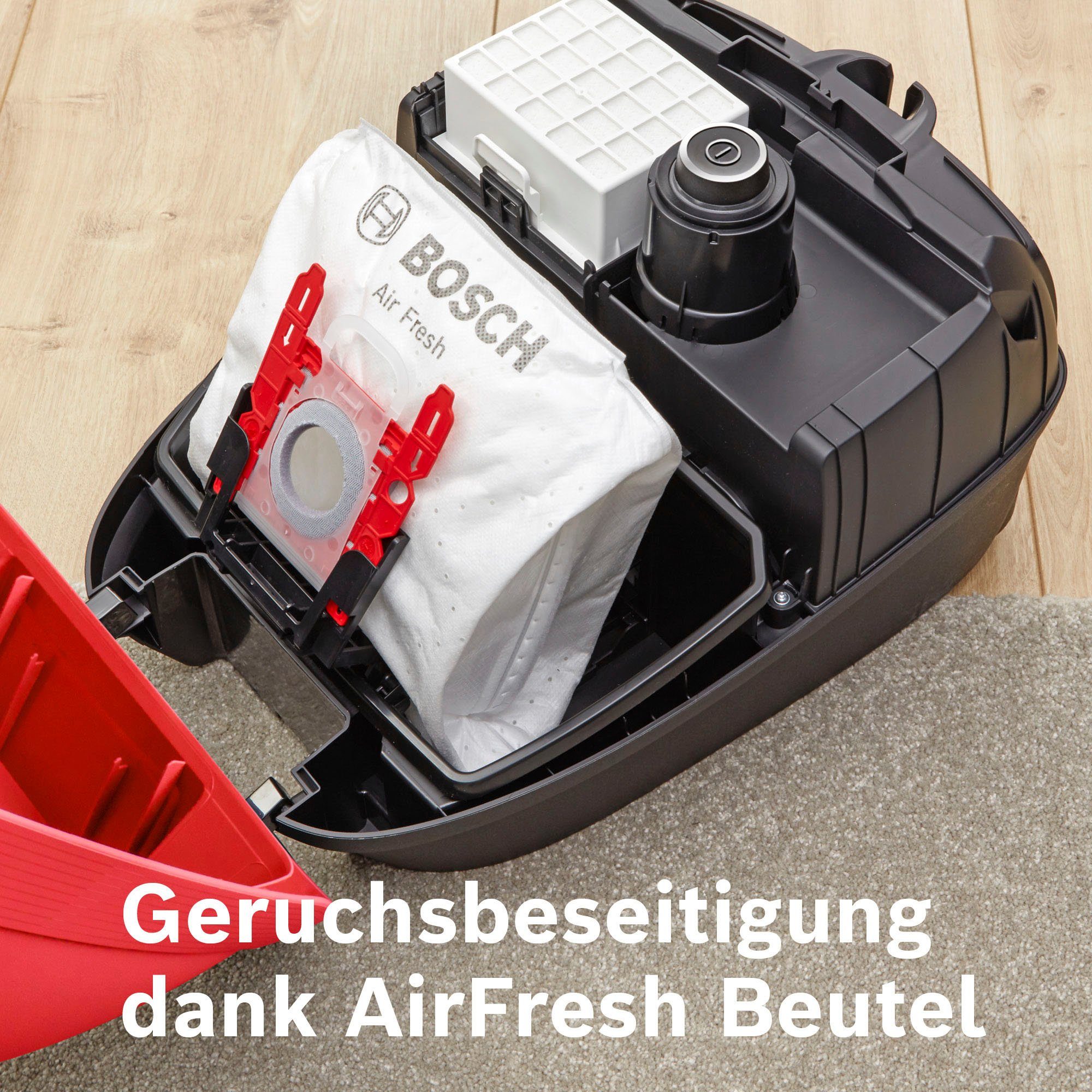 BOSCH Bodenstaubsauger ProAnimal Serie 6, BGL6TPET, 700 W, mit Beutel, Ideal für Haustierbesitzer