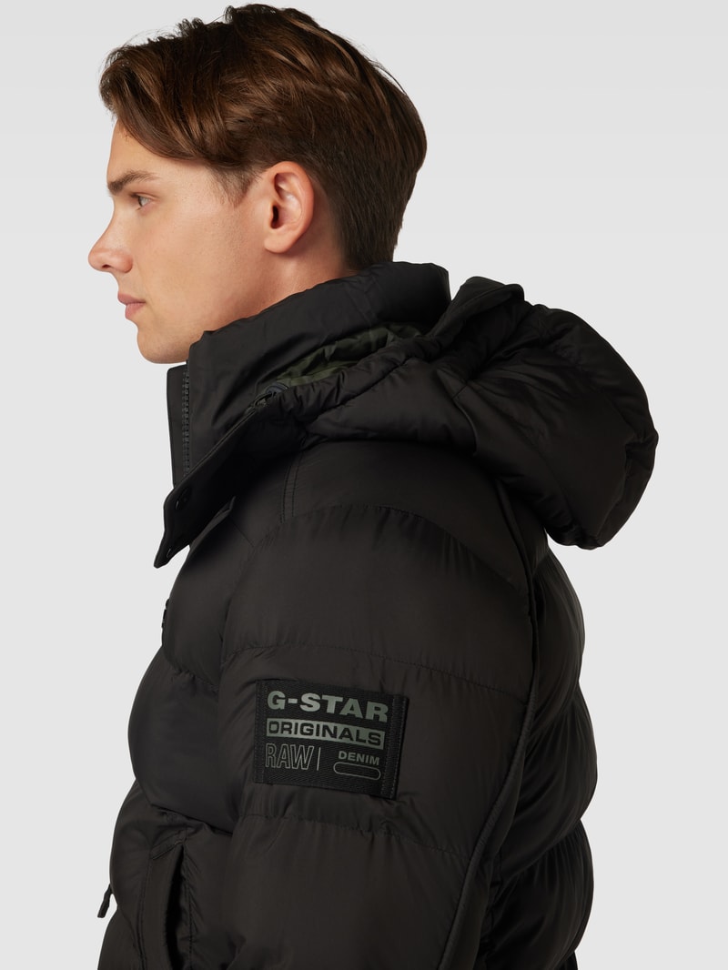 Steppjacke mit Label-Details Modell 'Whistler' in schwarz