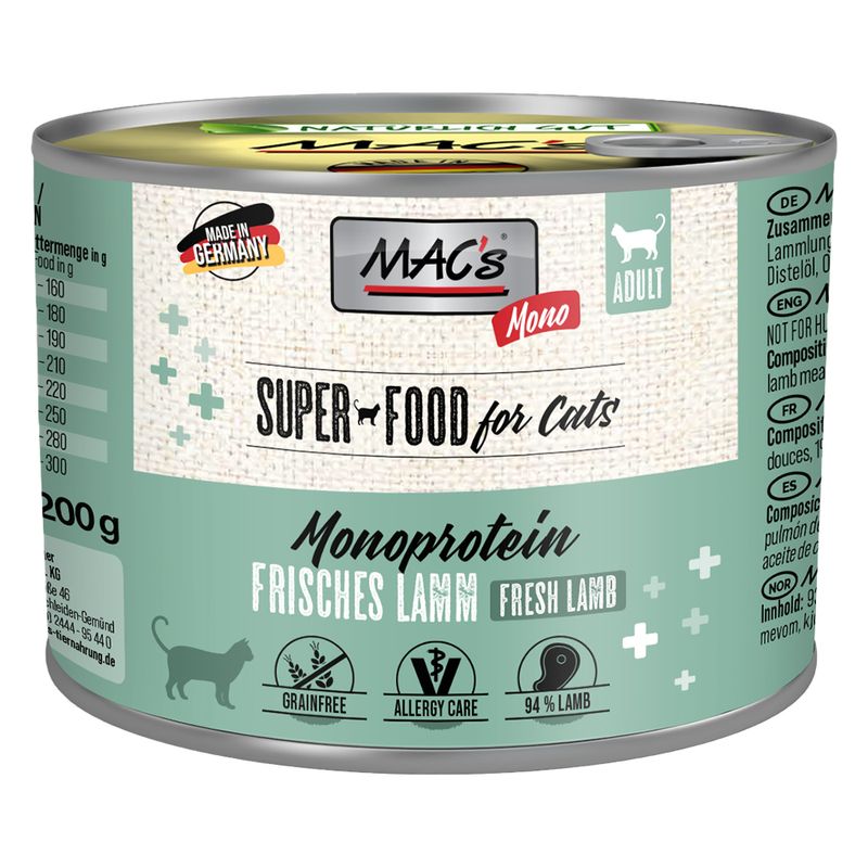 Sparpaket MAC´s Cat Mono Sensitive 24 x 200 g
