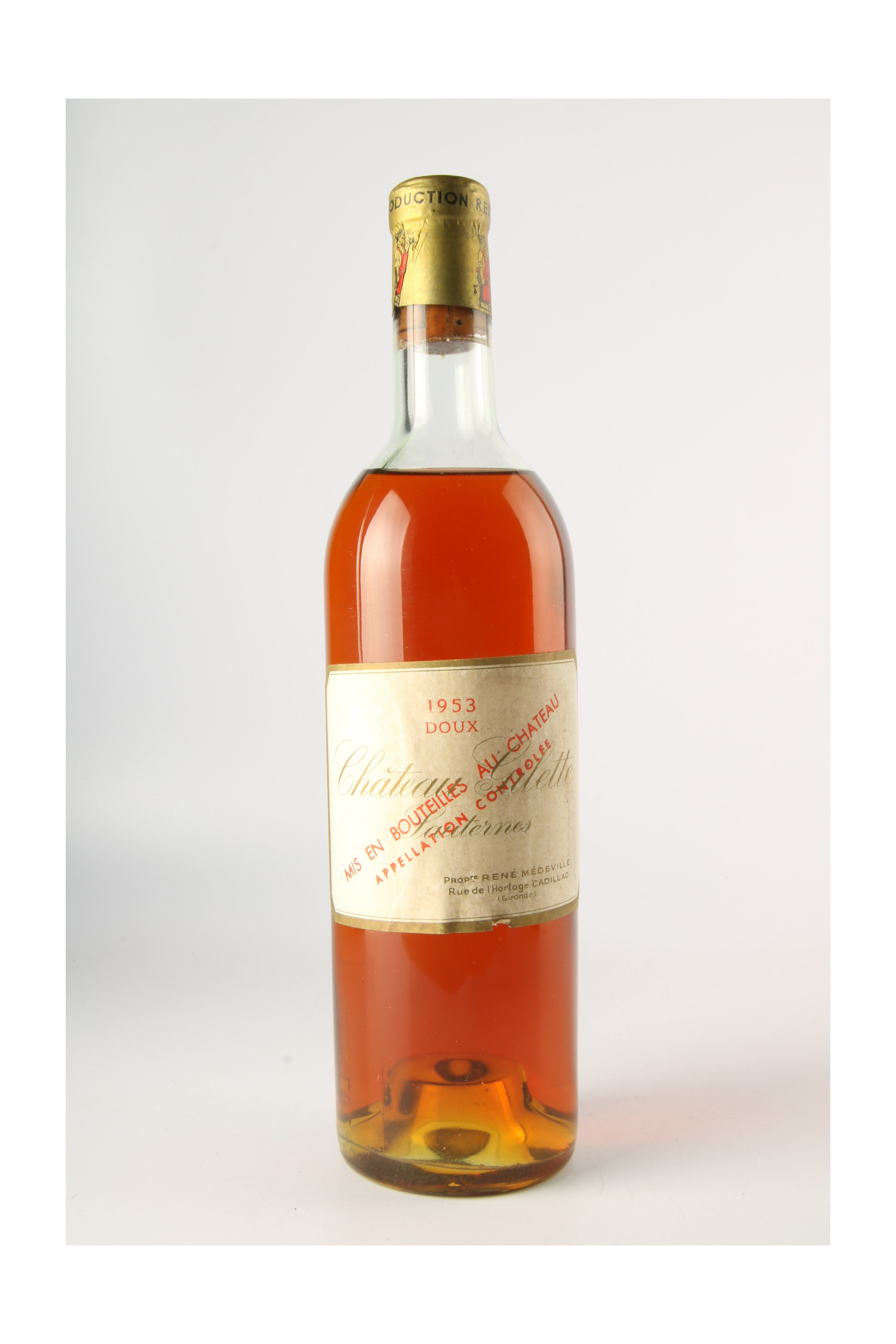 Château Gilette Doux 1953, Sauternes