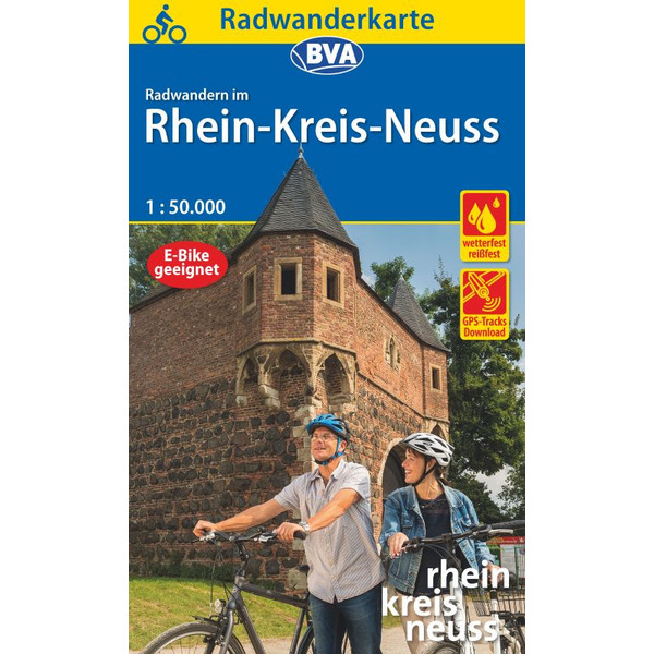 Radwanderkarte BVA Radwandern im Rhein-Kreis Neuss 1:50.000, reiß- und wetterfest, GPS-Tracks Download - Fahrradkarte