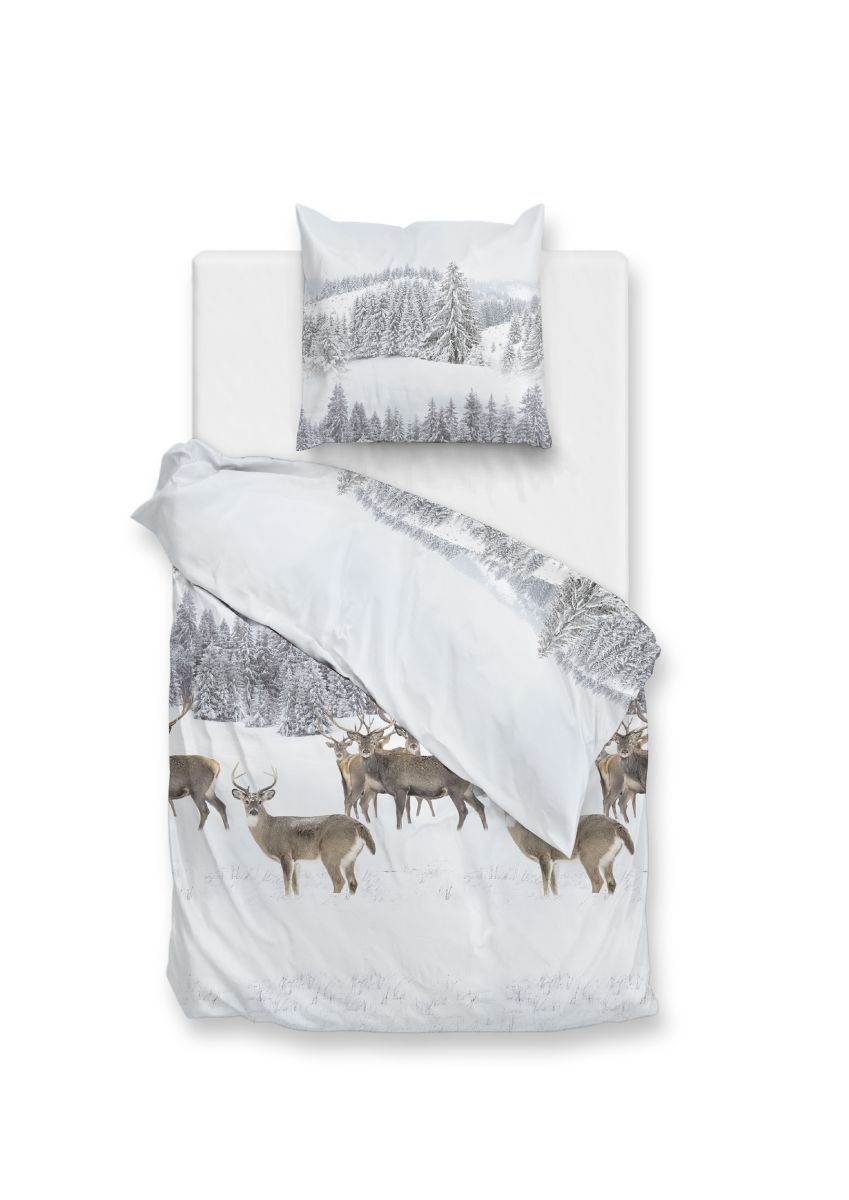 Zo!Home Flanell Bettwäsche Cervo White 135 x 200 cm
