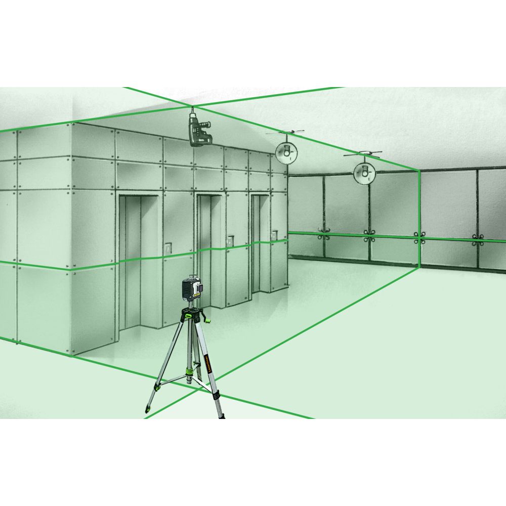 Laserliner 036.295A CompactPlane-Laser 3G Pro 360° Lijnlaser groen