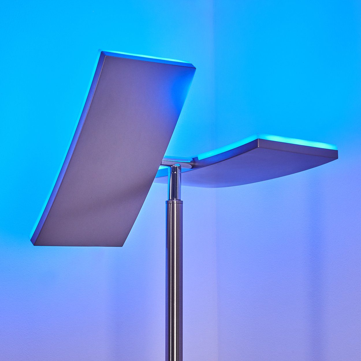 hofstein Stehlampe LED Steh Boden Leuchte RGB Farbwechsler Wohn Schlaf Raum Beleuchtung