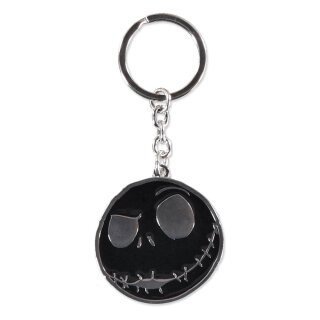 Nightmare Before Christmas Metall Schlüsselanhänger - Jack Skellington's Face