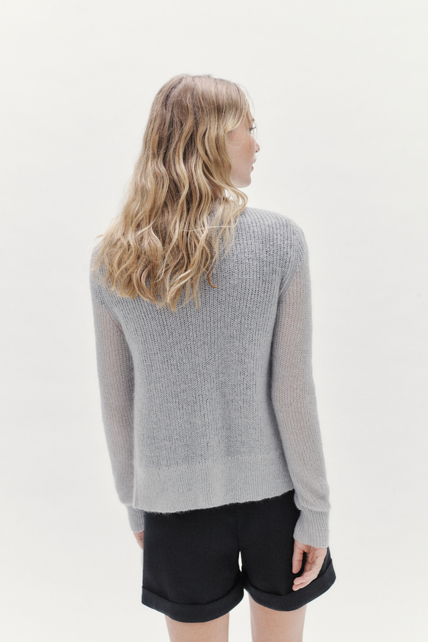 gilet ariane gris clair femme