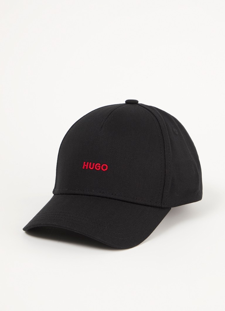 Bavlněná čepice HUGO BOSS Cara s výšivkou loga