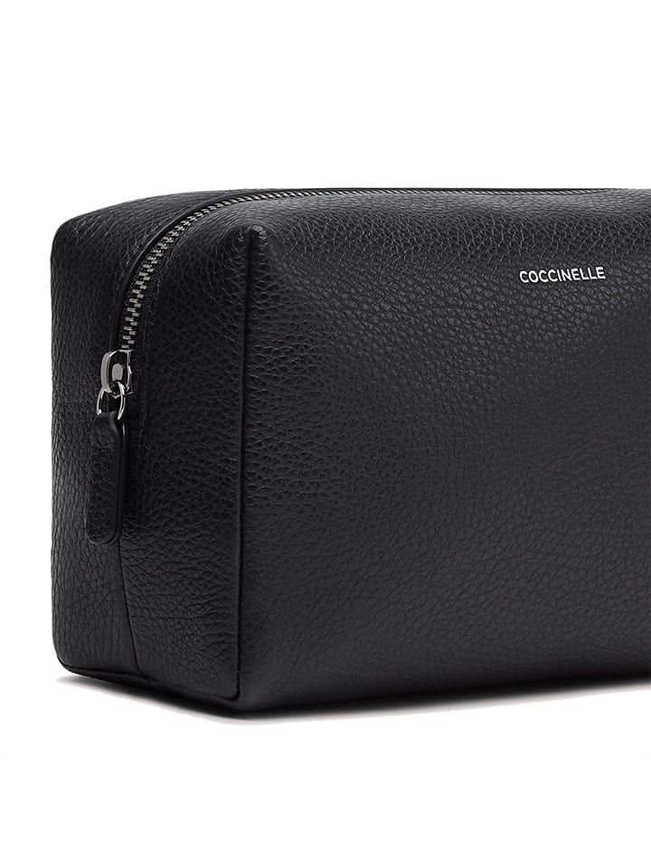 COCCINELLE Leder-Kosmetiktasche in Schwarz - (B)21 x (H)13 x (T)8 cm günstig kaufen onesize