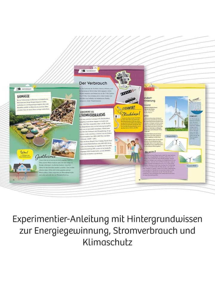 Kosmos Experimentierset Wind-Rad, Outdoor Modell, 90cm hoch, 8-14 Jahre günstig kaufen onesize