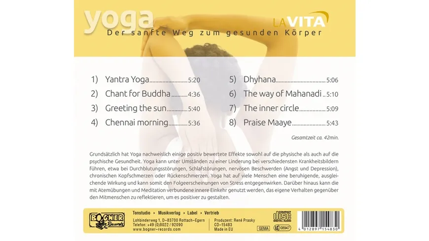 YOGA-Der sanfte Weg z.gesunden Körper