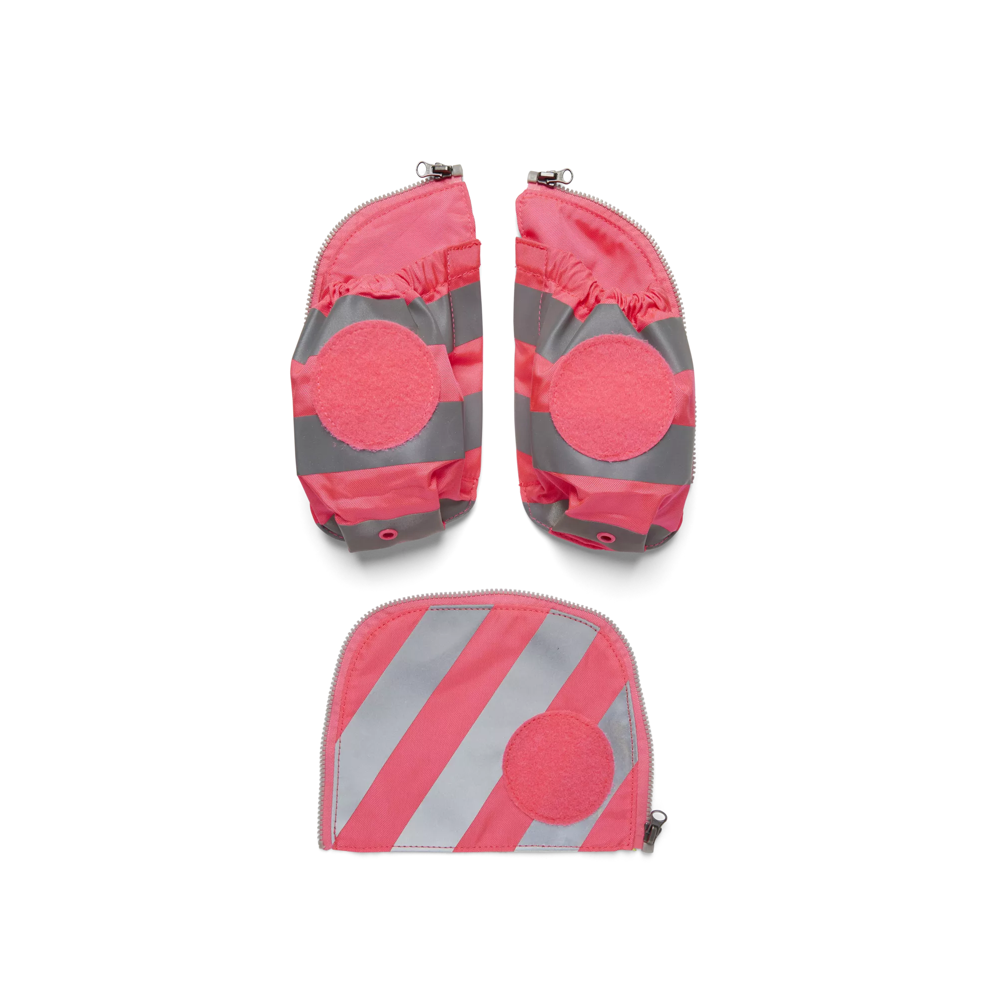 ergobag Seitentaschen Zip-Set mit Reflektorstreifen Pink