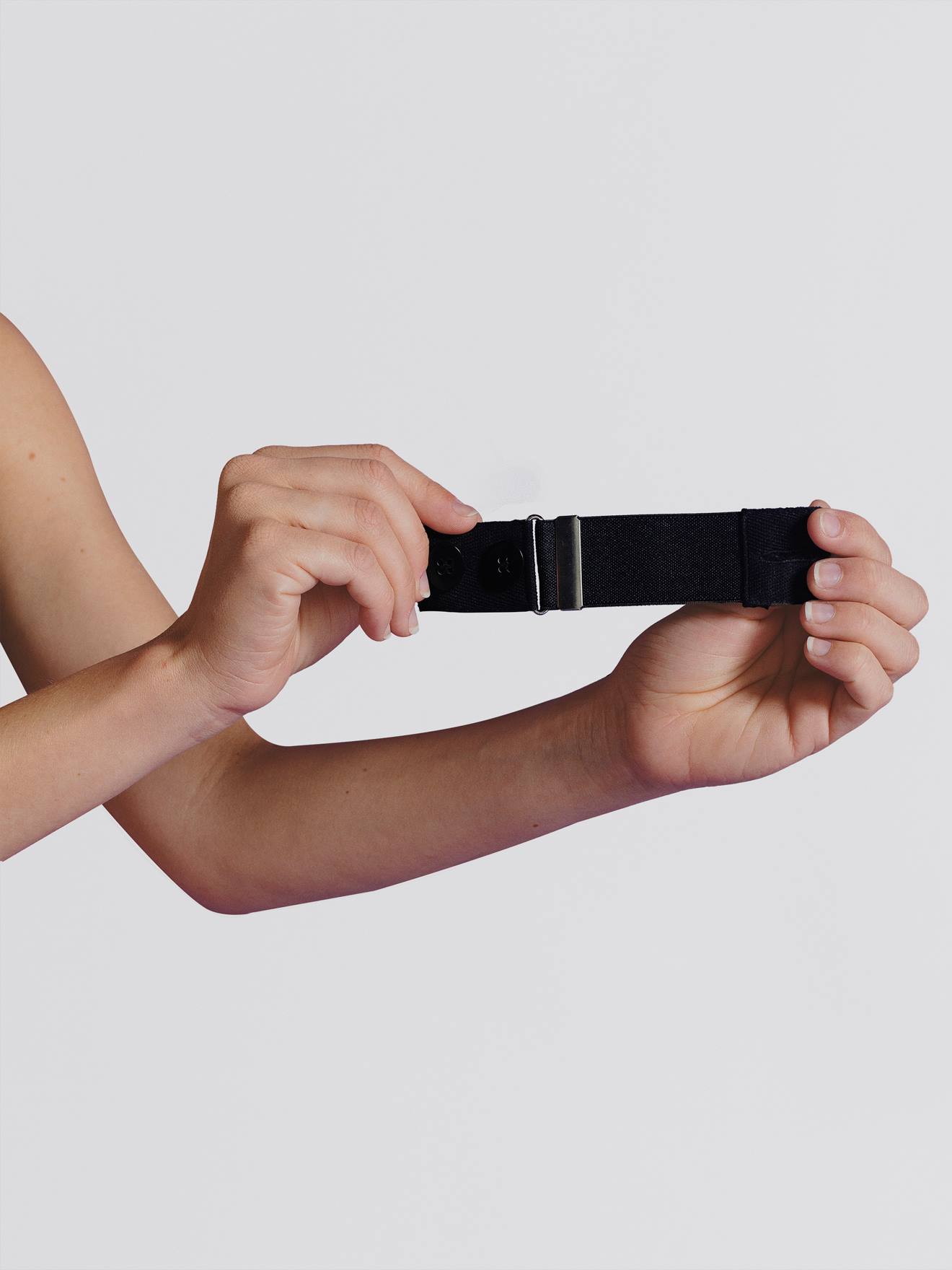 Ceinture extensible Flexi-Belt de Carriwell bleu/noir/crème