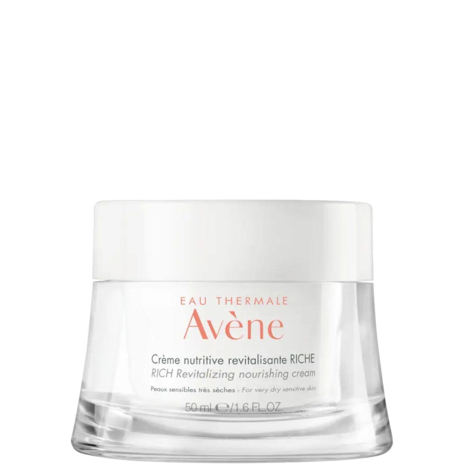 Eau Thermale Avène Crème Nutritive Revitalisante Riche Apaisante, Nourrissante - Peaux Sensibles Très Sèches 50 ml
