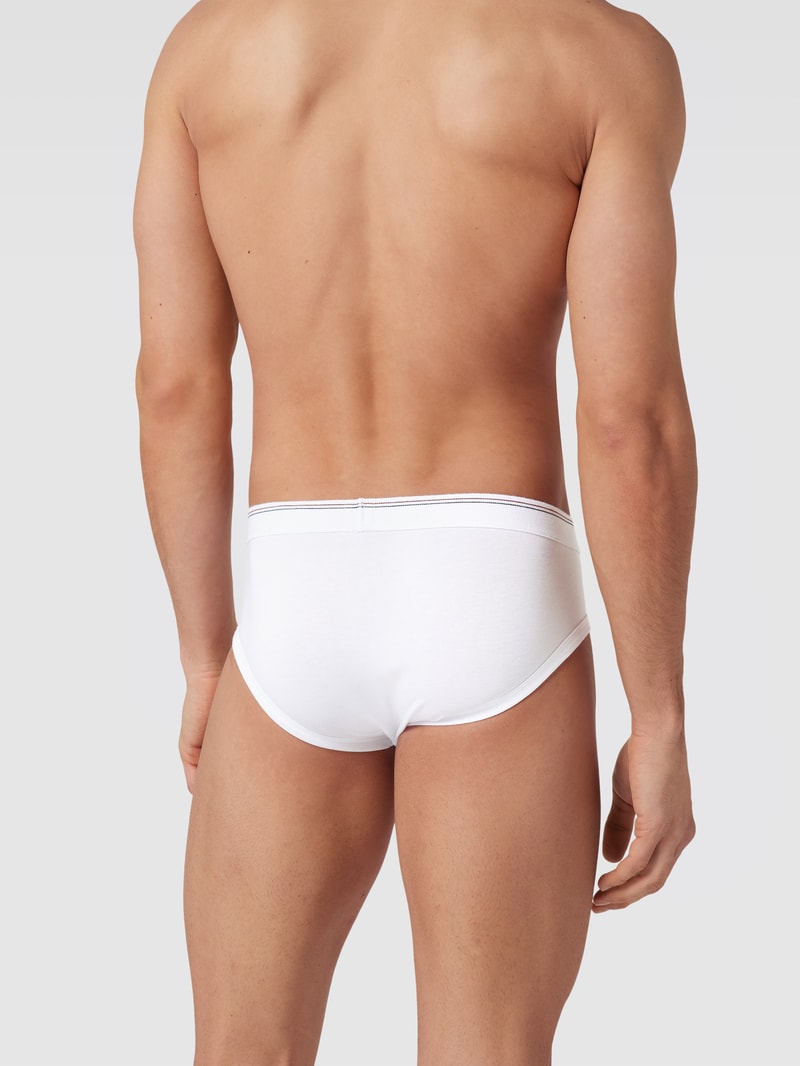 Slip mit Logo-Fähnchen Modell 'REVIVAL' in weiß