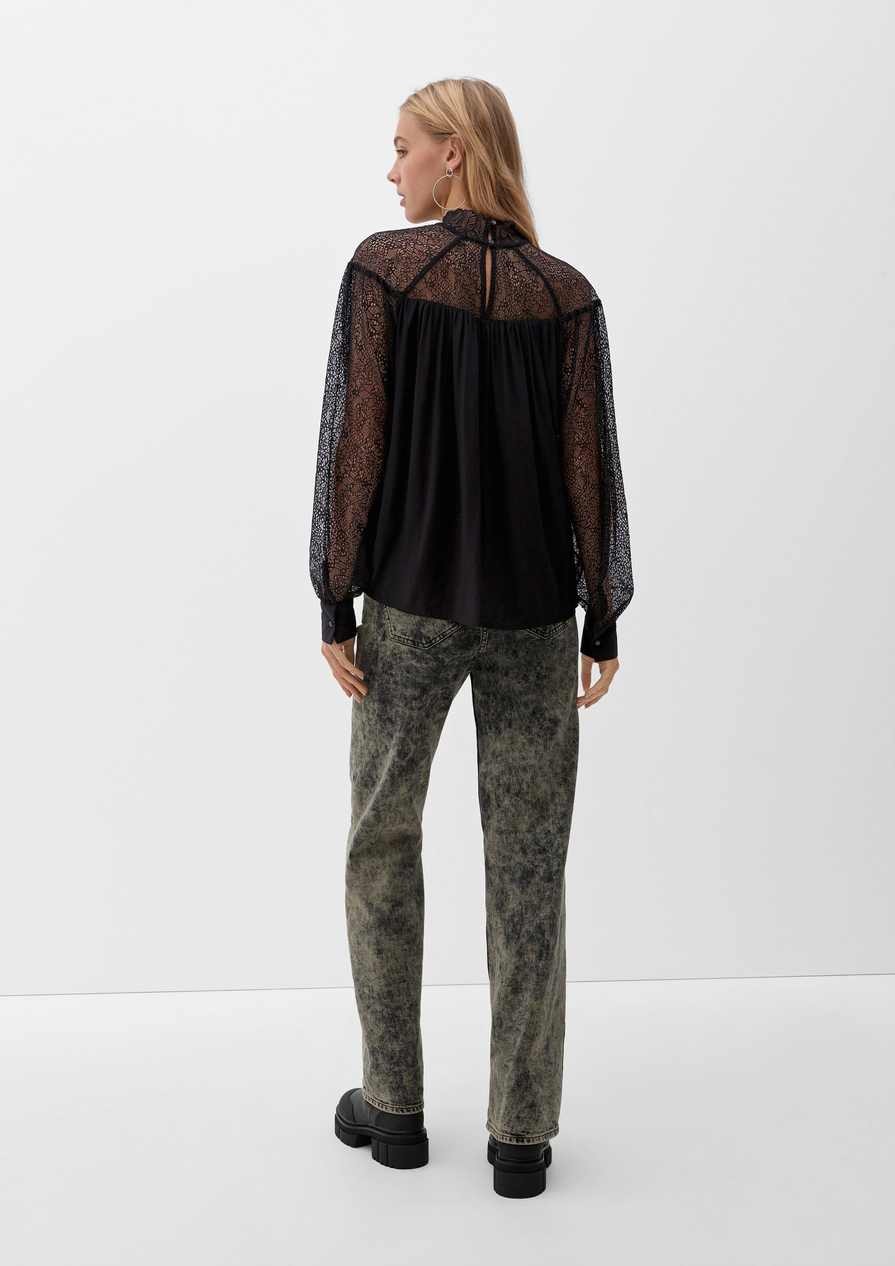Bluse mit Häkelspitze  2124178-9999