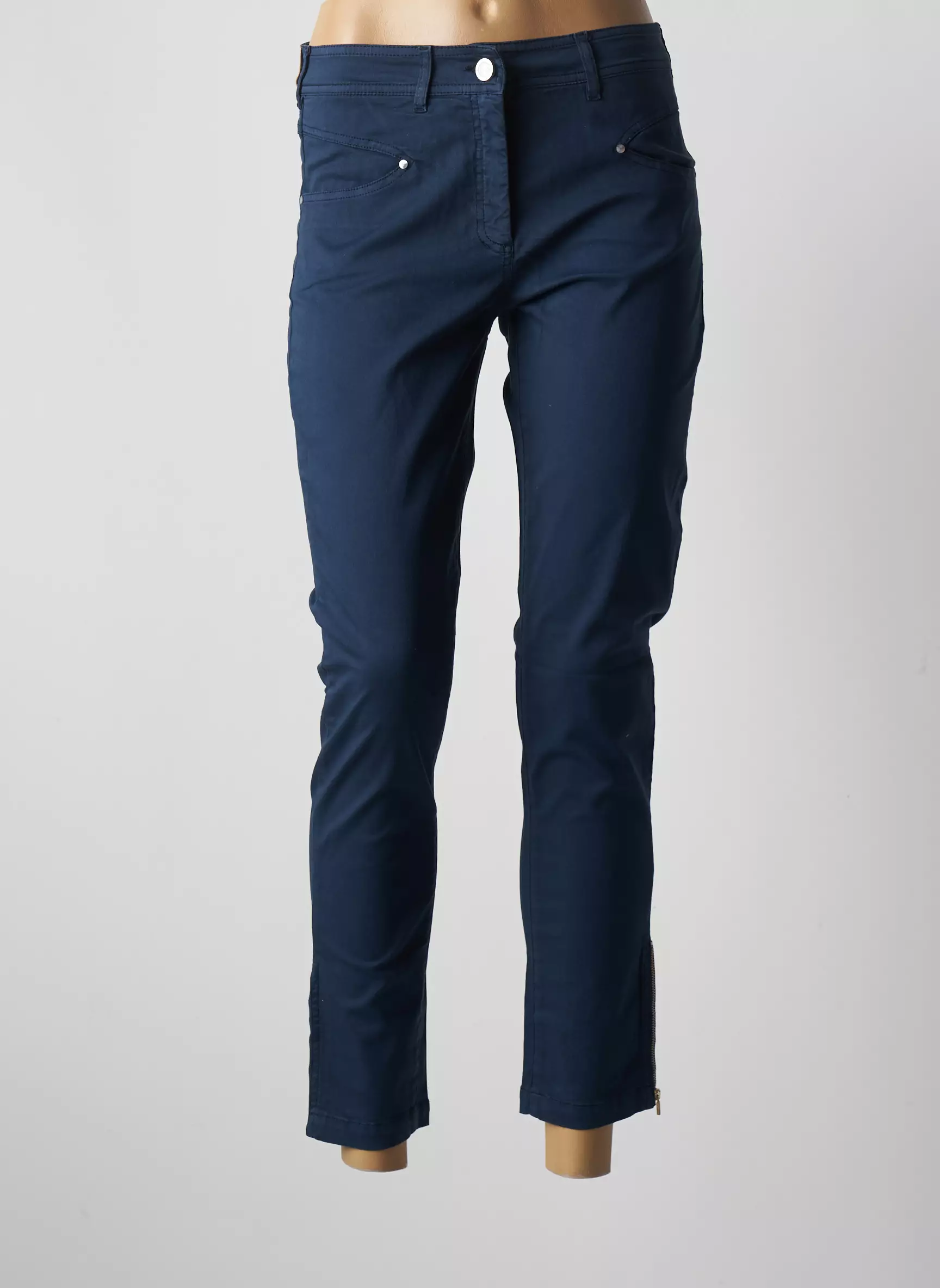 Paul Brial Pantalon7 8 Femme couleur bleu