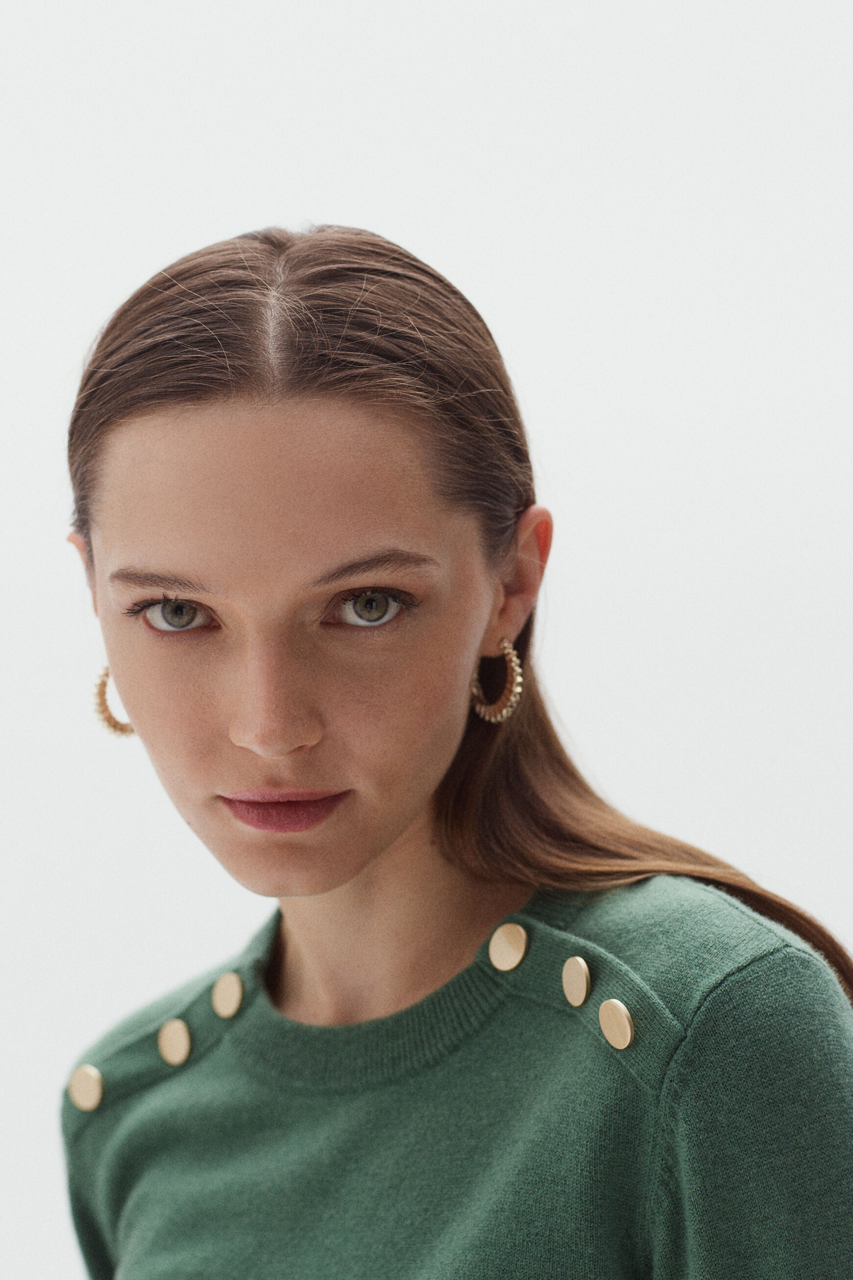 pull romuald 100% laine vert clair femme