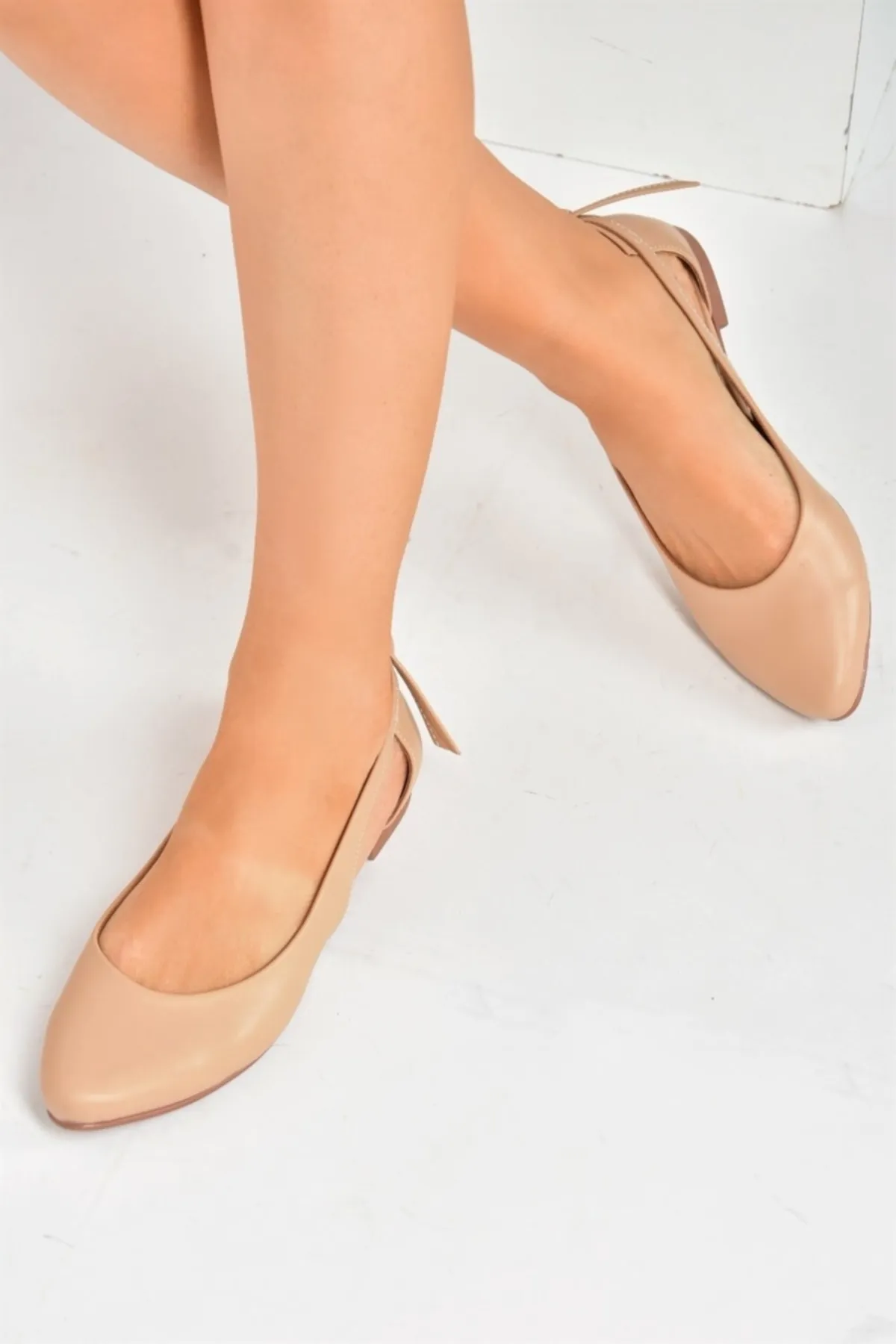 Fox Shoes  Hellbraune Ballerinas für Damen H726324009