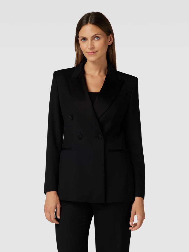 Blazer mit Reverskragen Modell 'Jatuxa' in schwarz