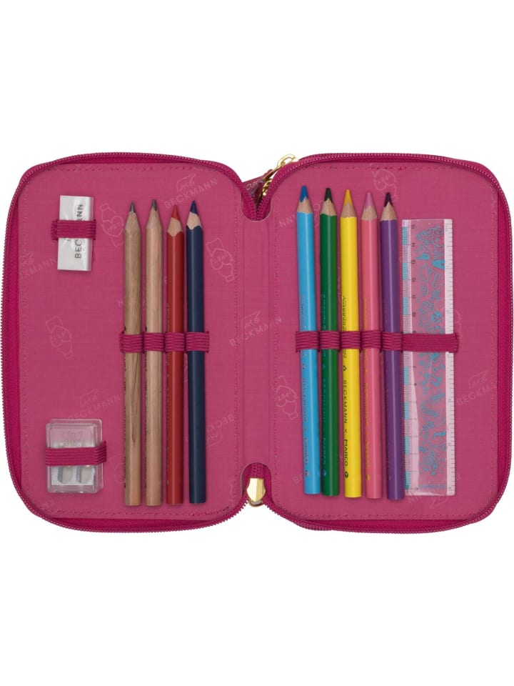BECKMANN Beckmann 3-Fächrige Federmappe Cherry günstig kaufen onesize
