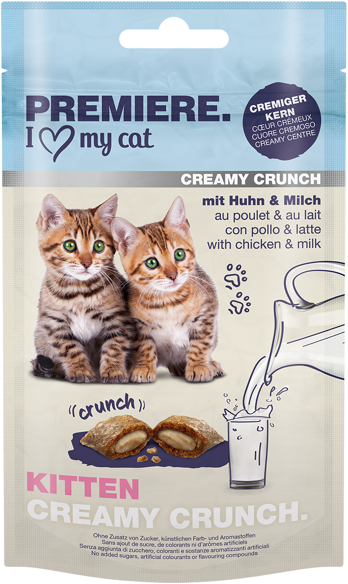 PREMIERE Snacks PREMIERE Kitten Creamy Crunch mit Huhn & Milch 6x60g