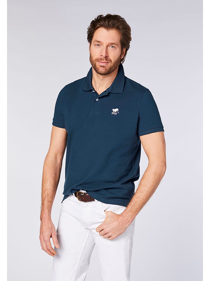 Polo Sylt Poloshirt in Dunkelblau günstig kaufen