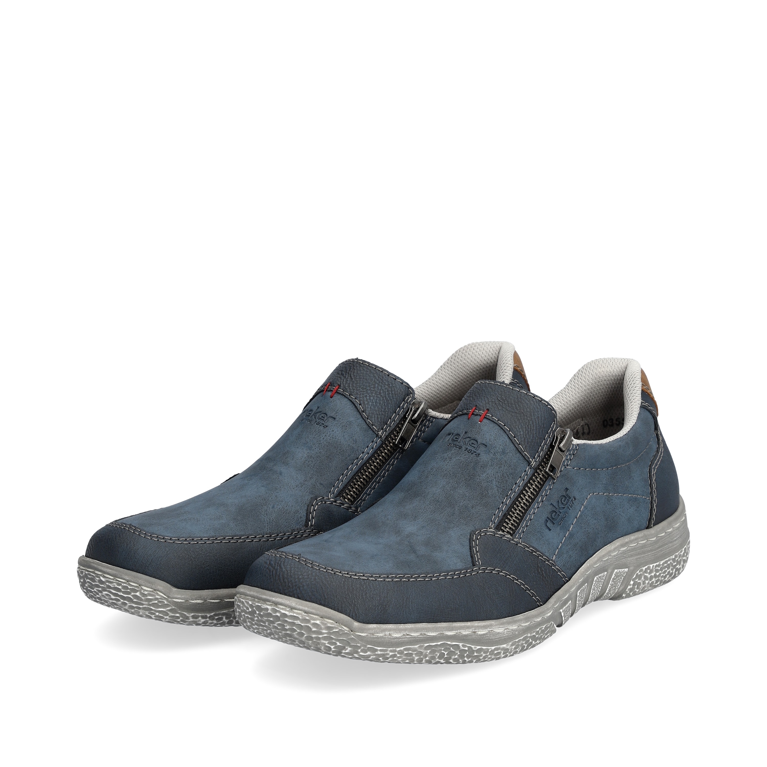 Rieker Herren Slipper blaugrau