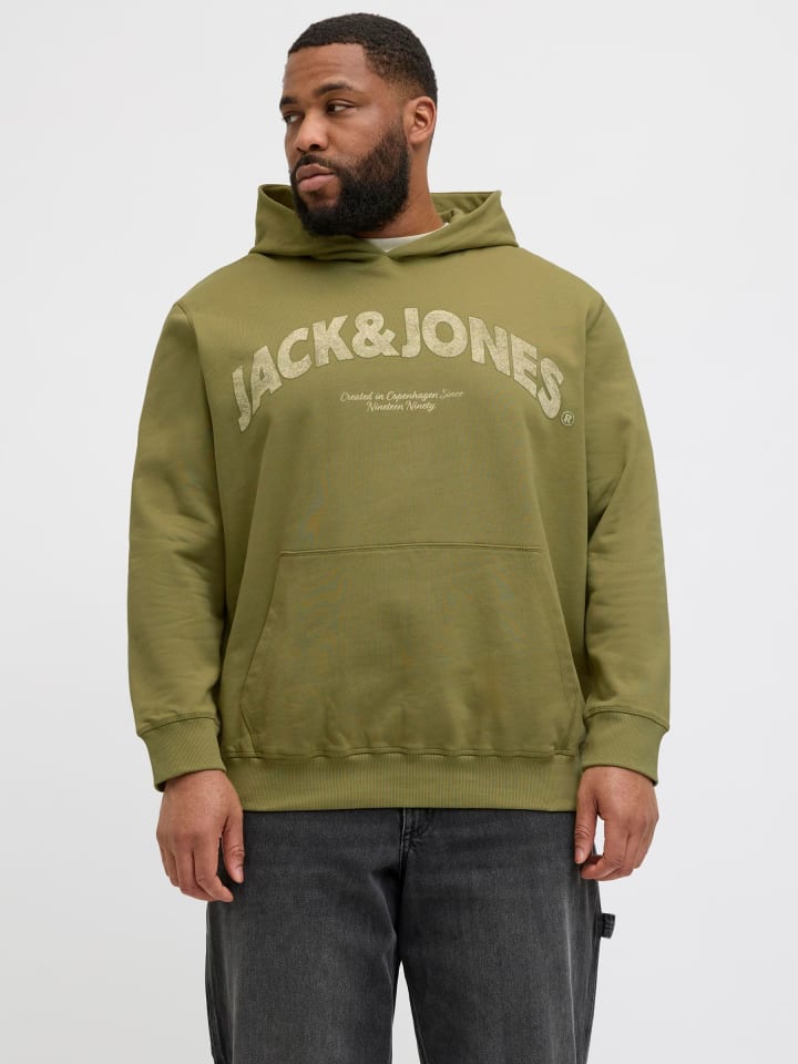 JACK & JONES PLUS Kapuzenpullover in Cedar günstig kaufen