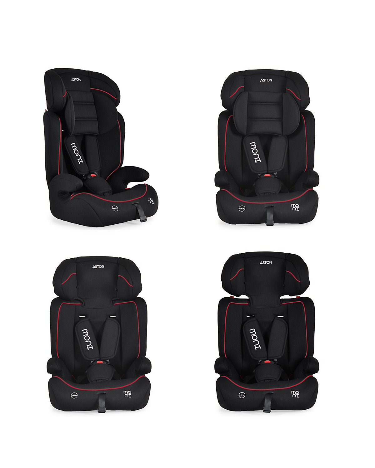 Kindersitz Aston Gruppe 1/2/3 (9-36 kg) Kopfstütze verstellbar Kindersitze