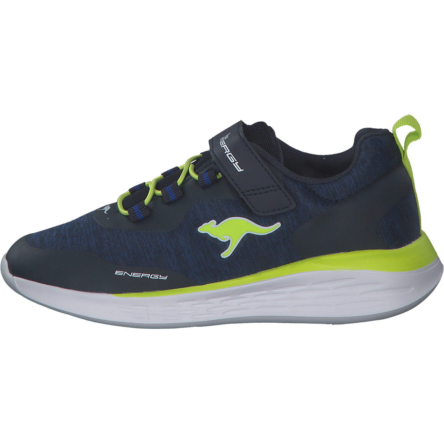KangaROOS KQ-Fleet EV 18715, Sneakers Low, Kinder, Dk Navy/Lime