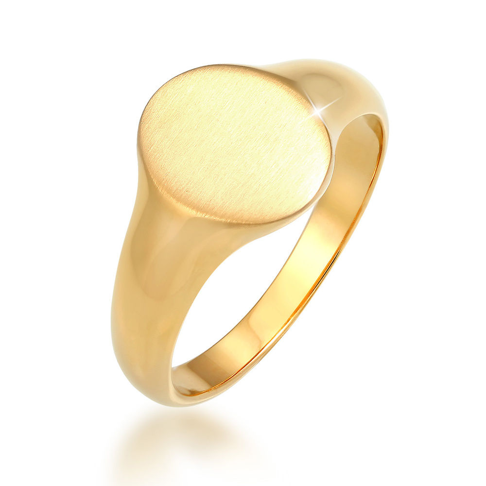 KUZZOI KUZZOI Bague Chevalière Basic Minimal Robuste Massif Bague Homme - (925/1000) Arg Bague