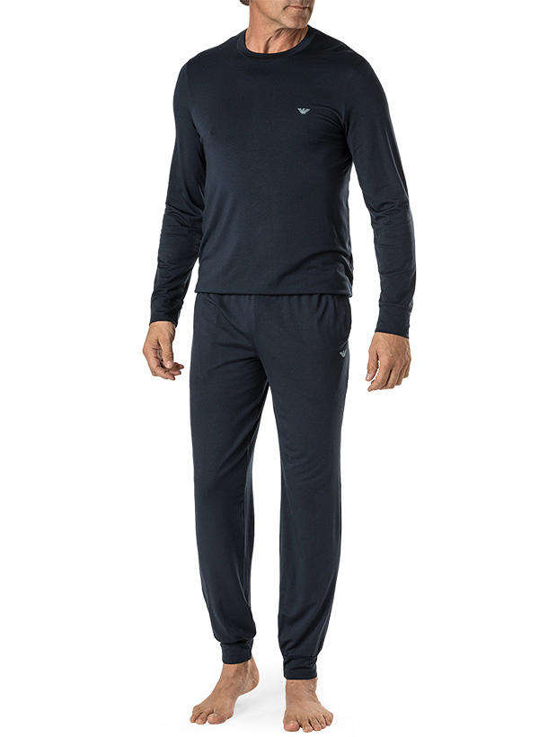 EMPORIO ARMANI, Pyjama, Jersey, nachtblau