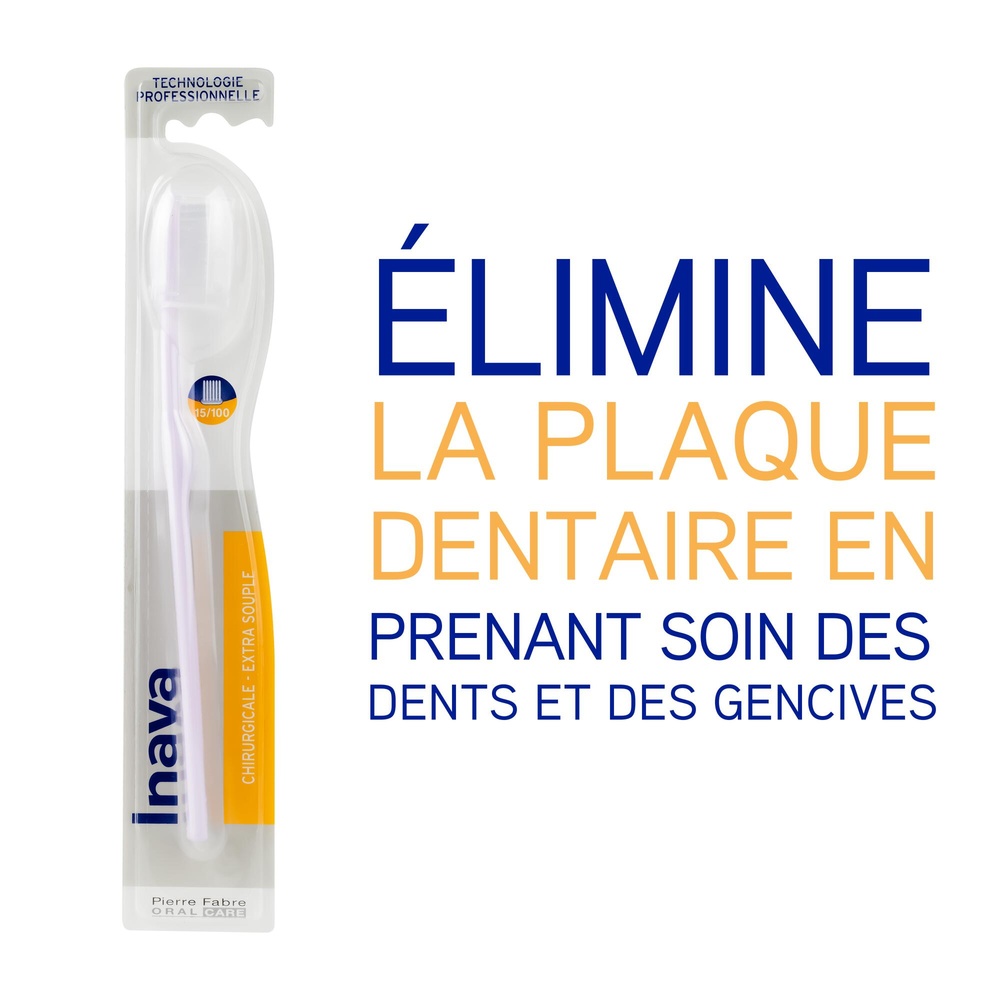 Oral Care INAVA Brosse à dents 15/100 Chirurgicale Brosse à dents