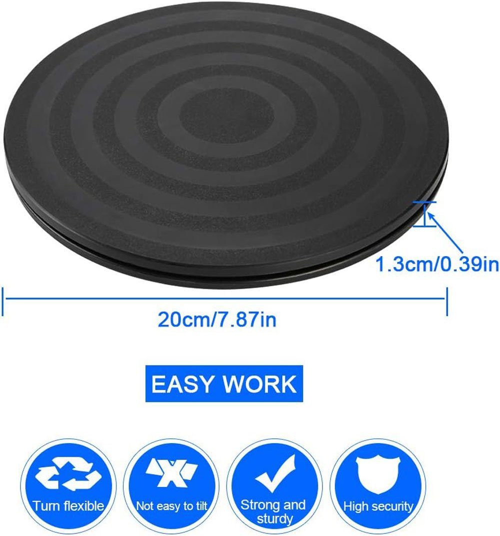 Runxizhou Standfuß Drehscheibe Drehbarer Universal Drehteller Rund 360 Grad (1 St)