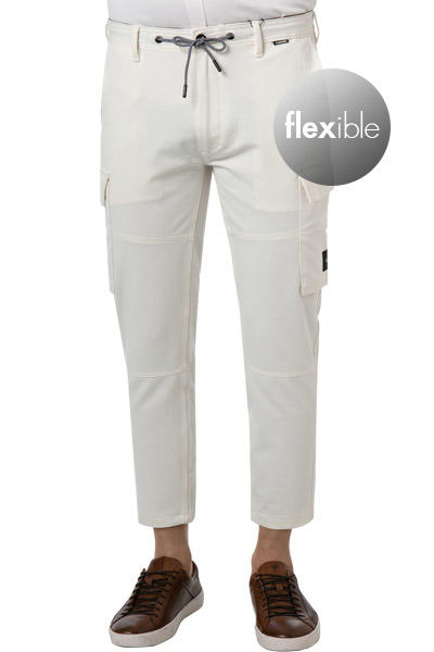 Calvin Klein, Cargohose, Jersey, creme