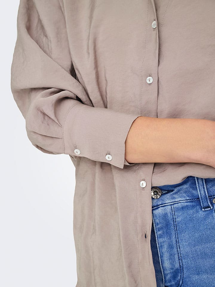 ONLY Hemd in Beige günstig kaufen