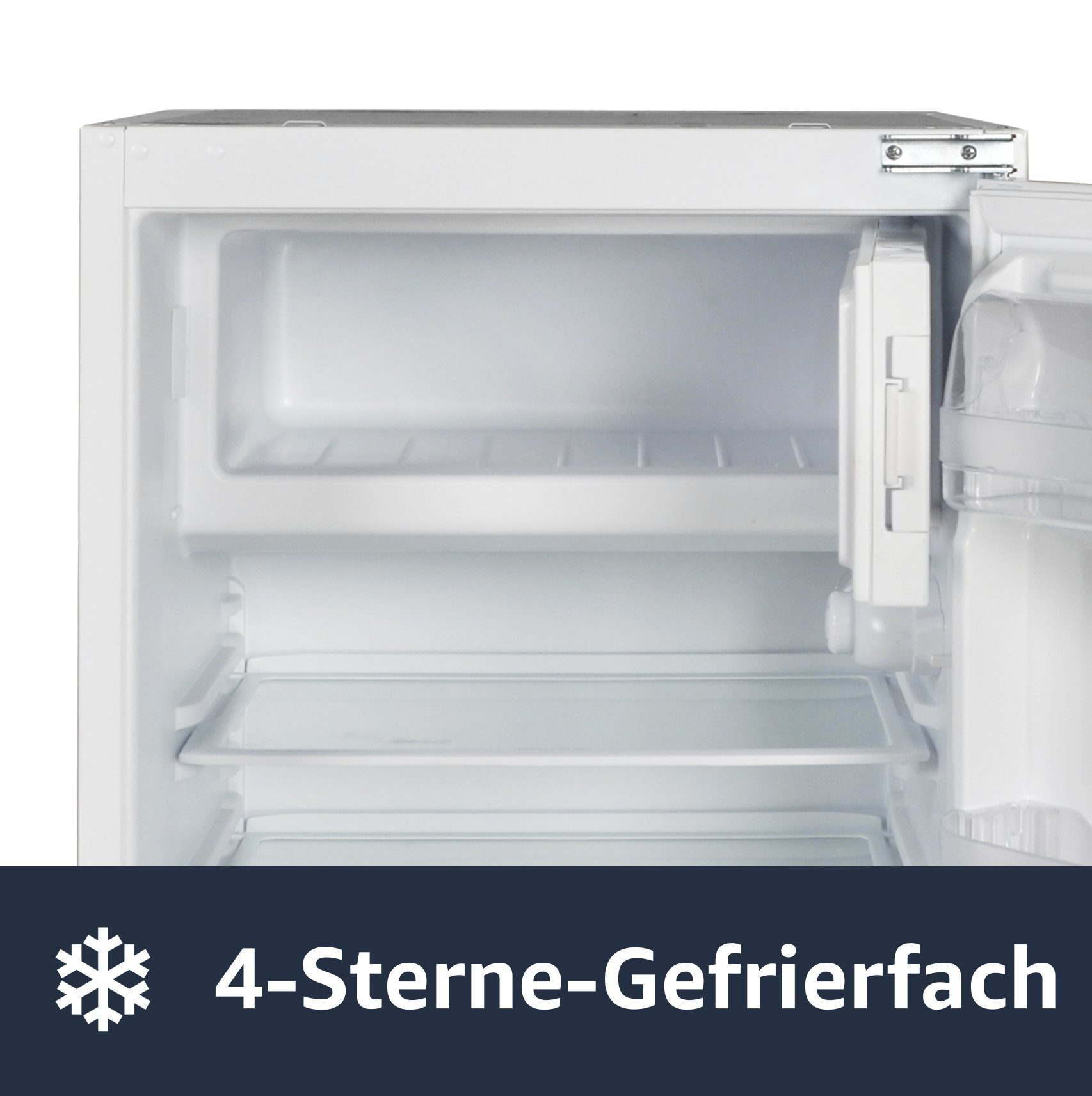 VESTEL Einbaukühlschrank VEKF2115, 87.5 cm hoch, 54 cm breit, Mit Gefrierfach (Nische/Höhe 88), Schlepptür, 121 L Gesamt-Nutzinhalt