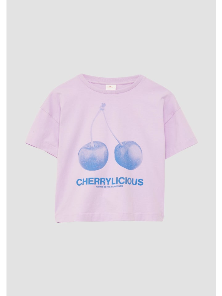 s.Oliver T-Shirt kurzarm in Lila günstig kaufen