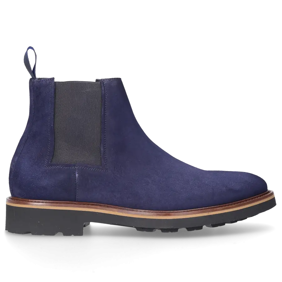 Budapester - Chelsea Boots 14196 Veloursleder - blau