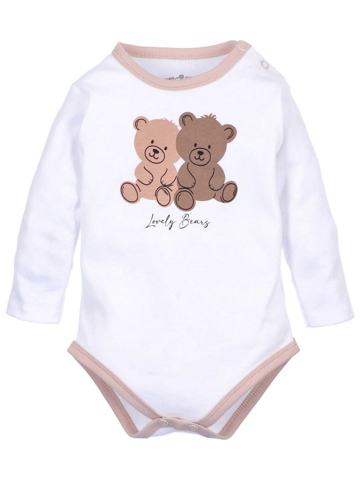 Nini Body Langarm Teddy in weiß günstig kaufen
