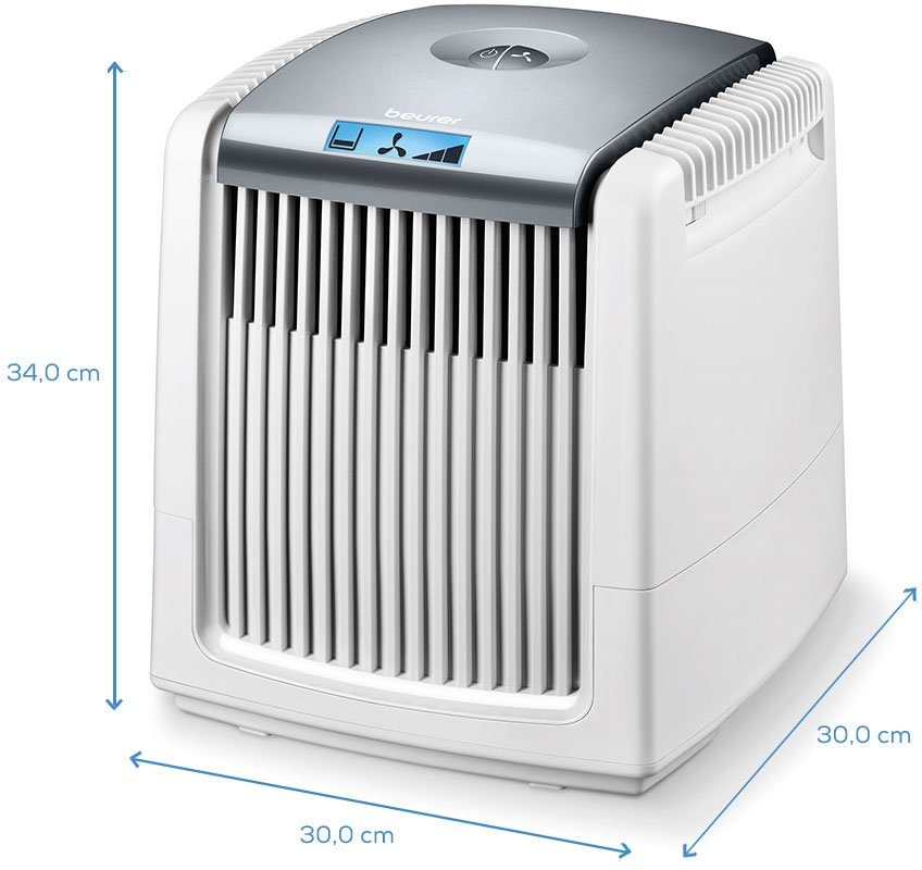BEURER Kombigerät Luftbefeuchter und -reiniger LW 230, für 40 m² Räume, Inkl. Silber Ionen Pad