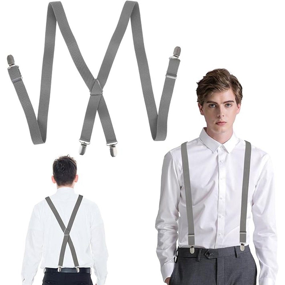 Tian Dee Hosenträger Hosenträger für Herren Starken Herren Hosenträger schmal 2,5cm
