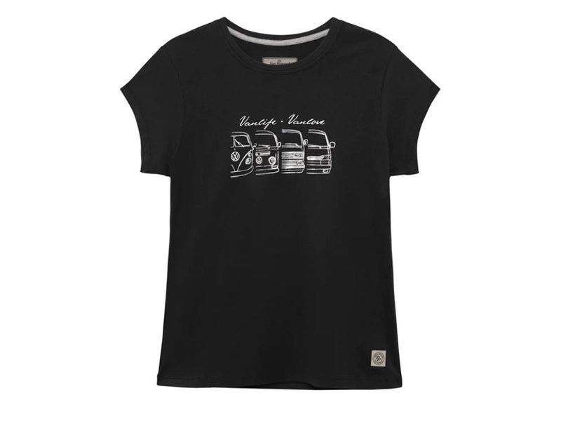 Van One We Are Family Black Damen T-Shirt