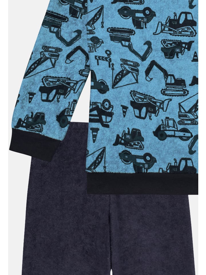 Schiesser Schlafanzug Boys World in Hellblau günstig kaufen 92