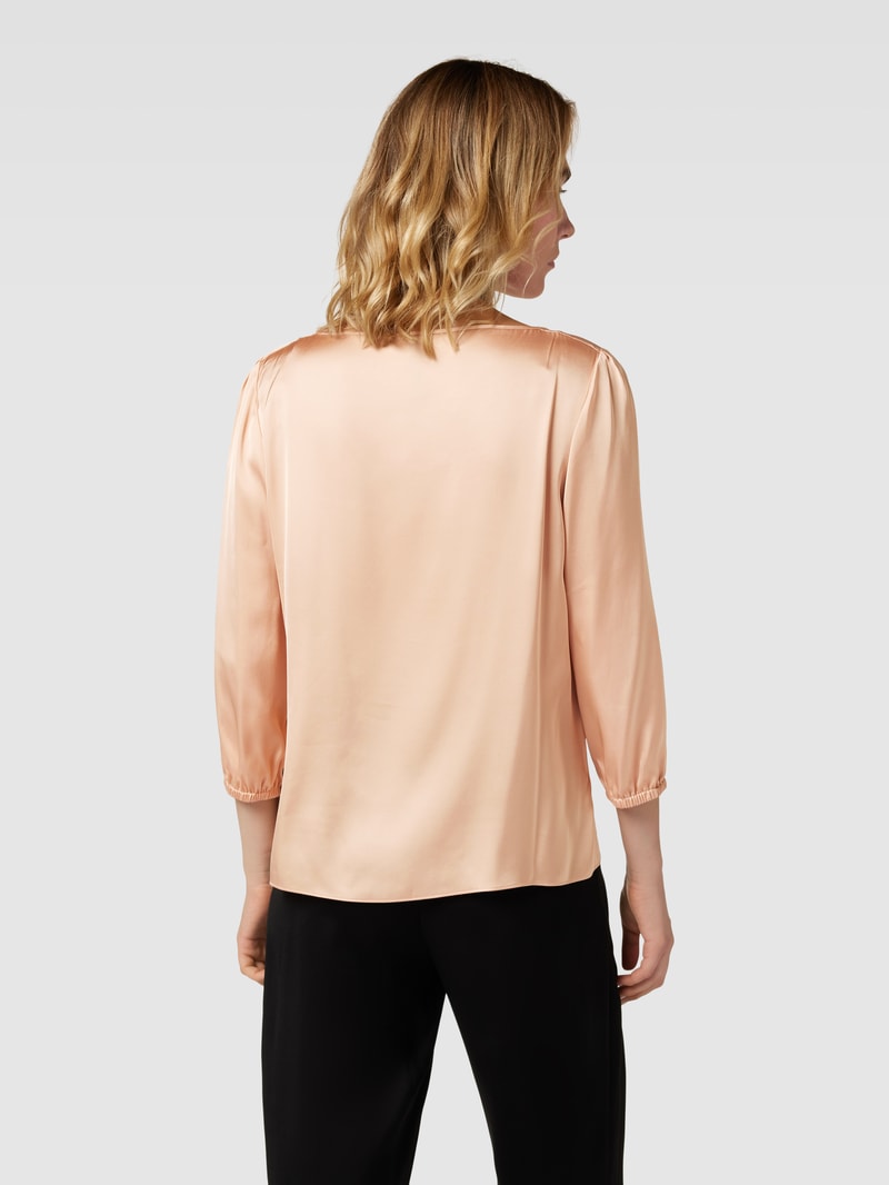 Blusenshirt aus Viskose mit 3/4-Arm in hellrosa