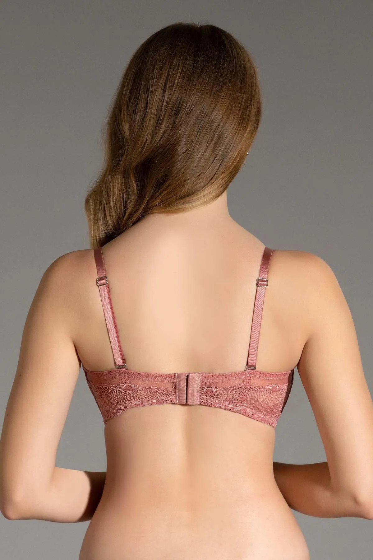 C&City  Nicht gepolsterter Lotus-BH C13018 Dusty Rose