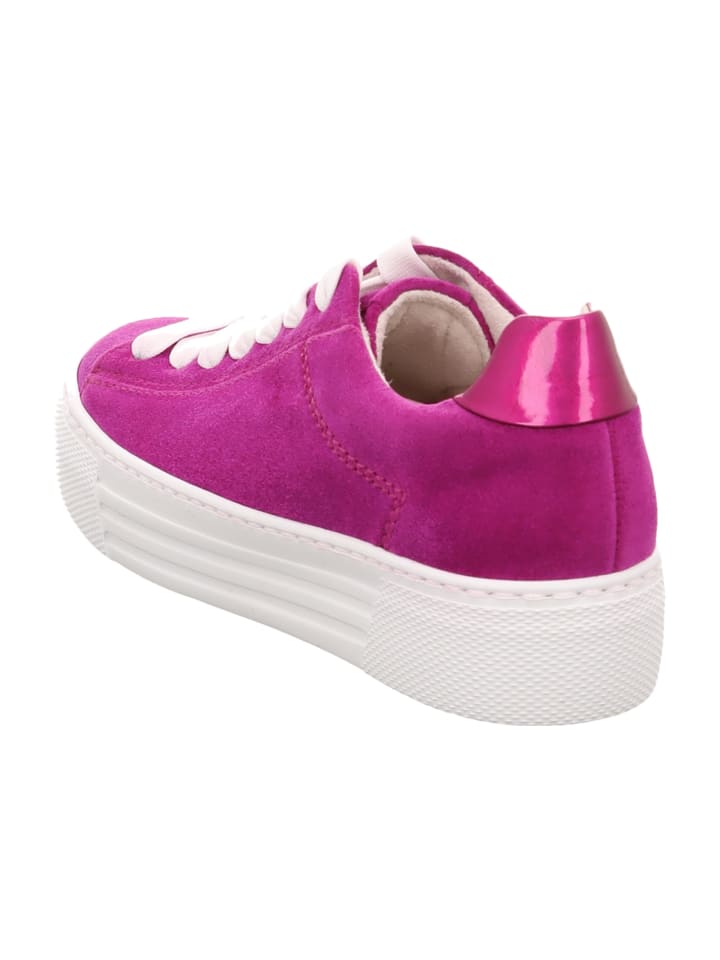 Gabor Comfort Plateau Schnürschuhe in Pink günstig kaufen