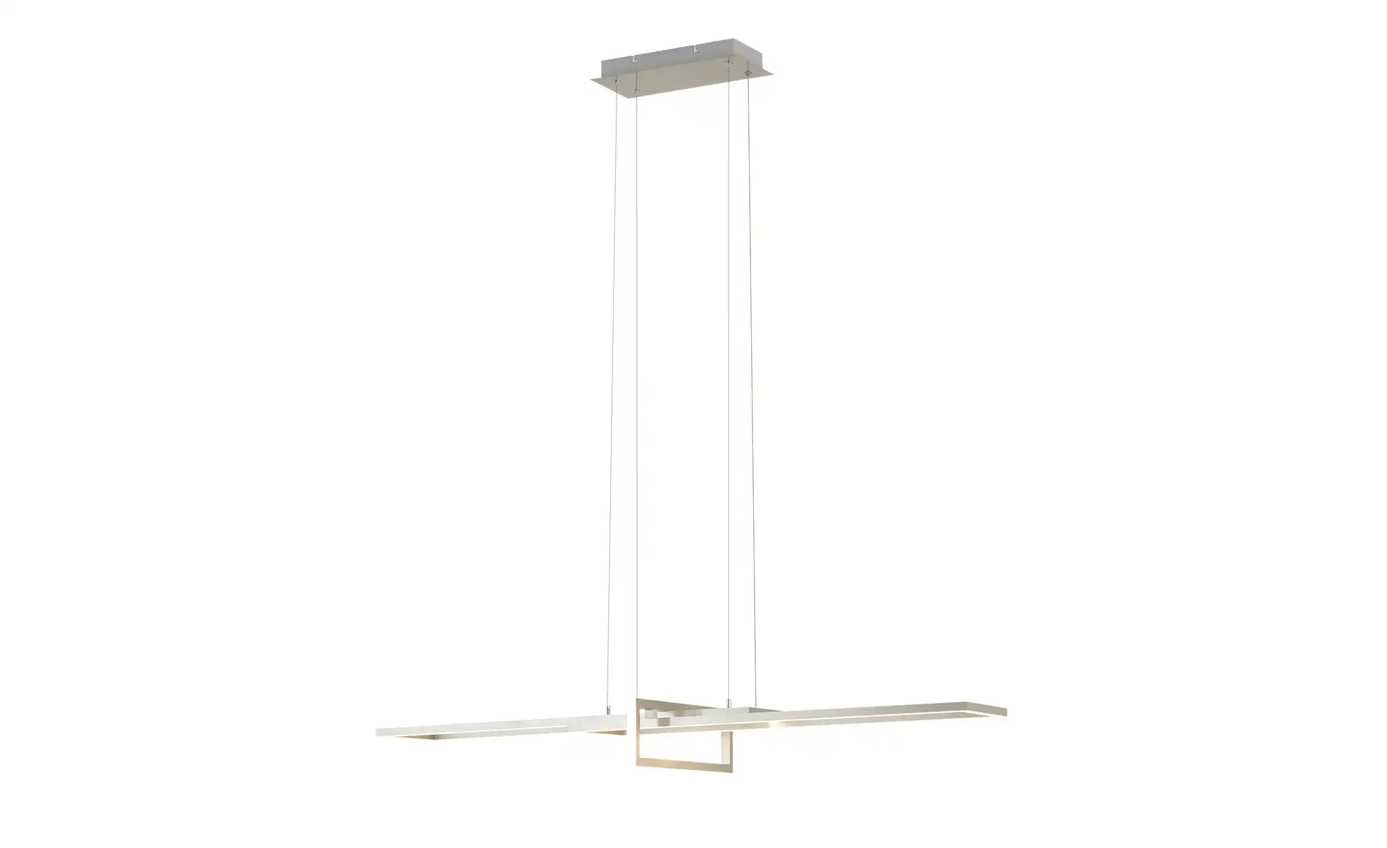 Trio LED-Pendelleuchte, Nickel matt, ´geometrisch`